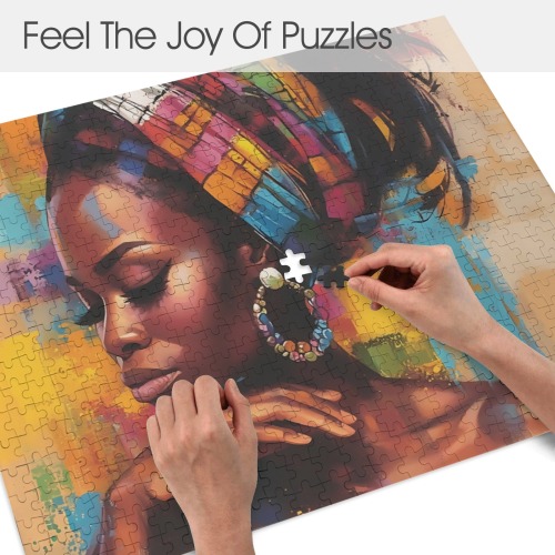 In My Peace 500-Piece Wooden Jigsaw Puzzle (Horizontal)