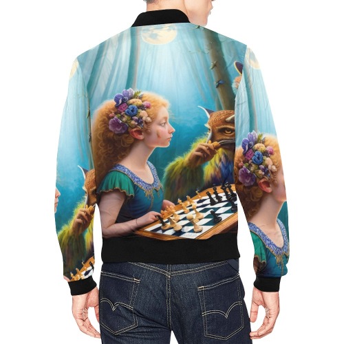 The Call of the Game 6_vectorized All Over Print Bomber Jacket for Men (Model H19)
