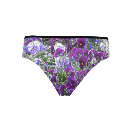 Field Of Purple Flowers 8420 Women's Hipster Panties (Model L33)