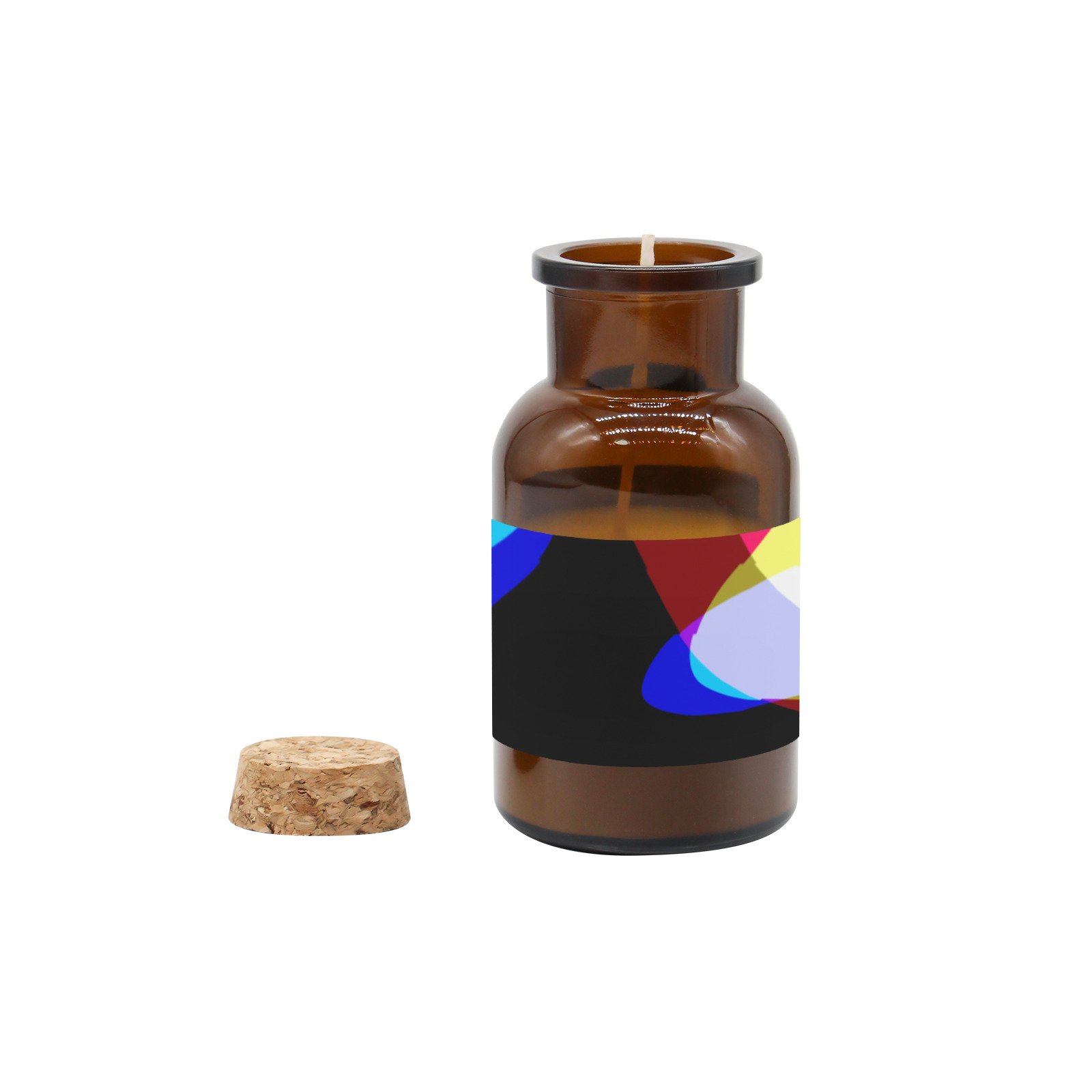 Abstract 2322 Tawny Medicine Bottle Candle Cup (Rose Sandal)
