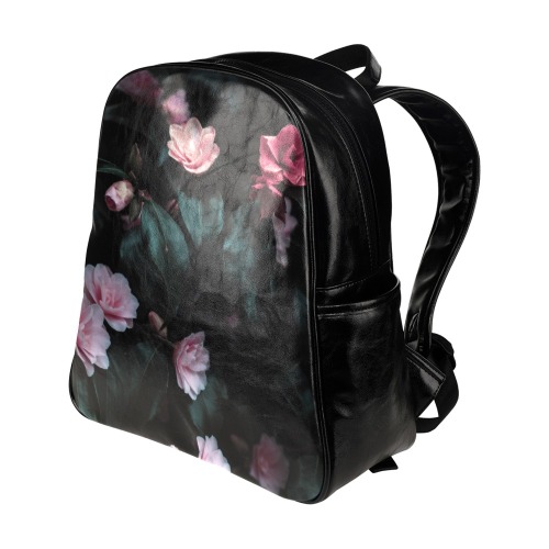 floral print bag Multi-Pockets Backpack (Model 1636)