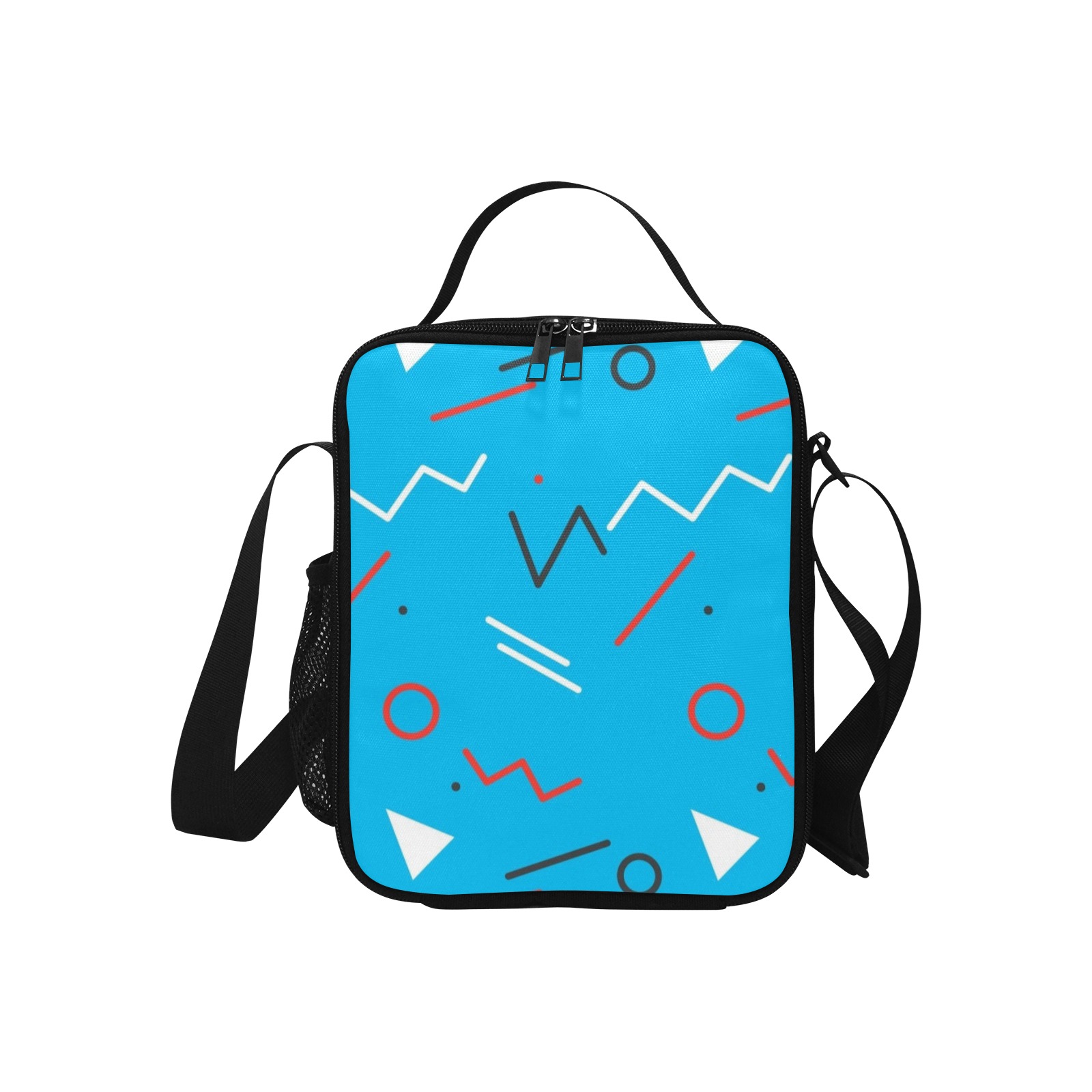 Abstract - From Raw Pixel Crossbody Lunch Bag for Kids (Model 1722)
