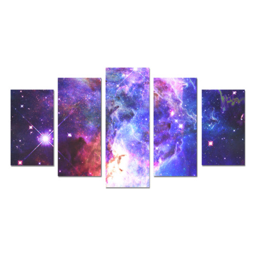 Mystical fantasy deep galaxy space - Interstellar cosmic dust Canvas Print Sets A (No Frame)