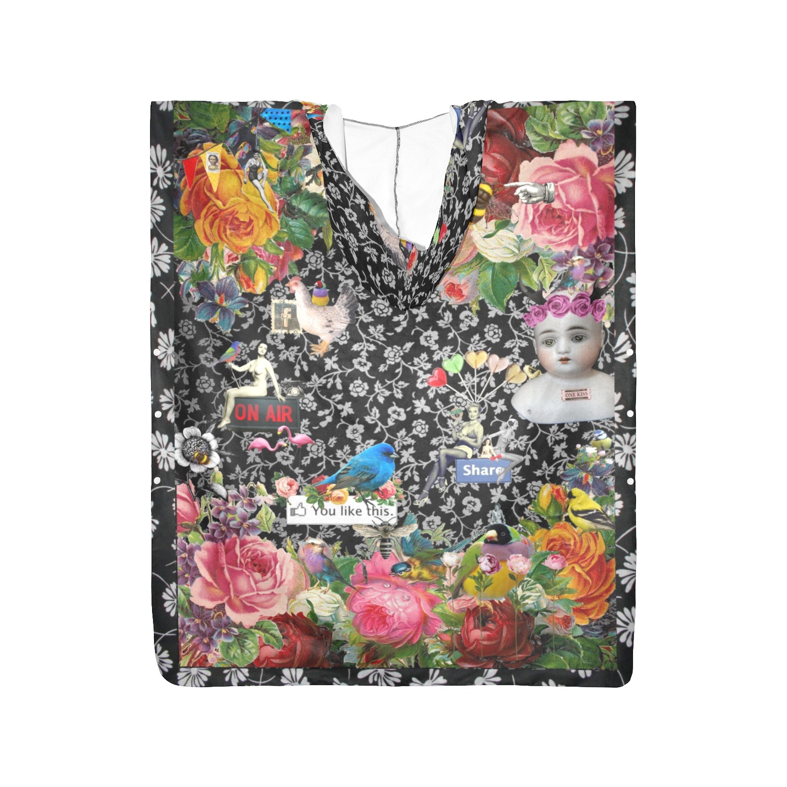 New Floral Design Beach Changing Robe (Large Size)