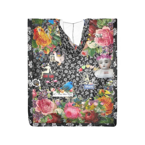 New Floral Design Beach Changing Robe (Large Size)