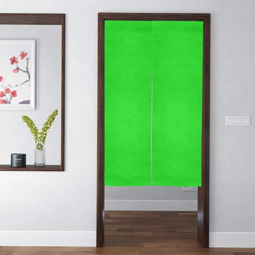 Merry Christmas Green Solid Color Door Curtain Tapestry