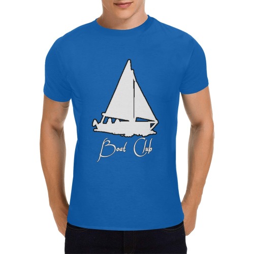 Boat Club Cruise R.Blue Tee Men's T-Shirt in USA Size (Front Printing Only)