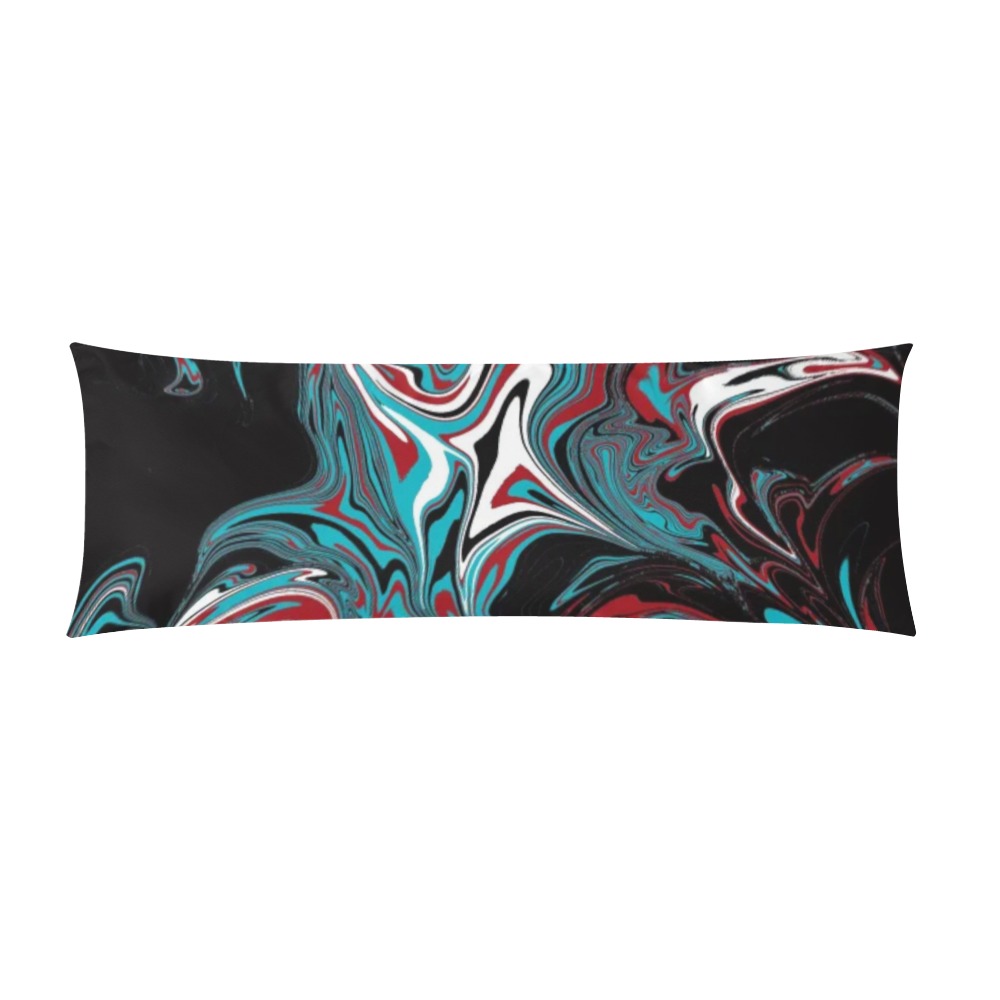 Dark Wave of Colors Custom Zippered Pillow Case 21"x60"(Two Sides)