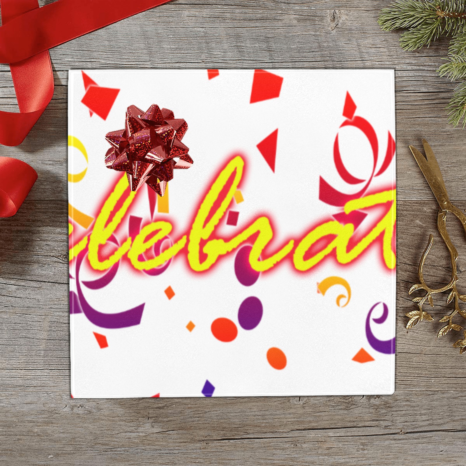 Celebrate Confetti Gift Wrapping Paper 58"x 23" (5 Rolls)