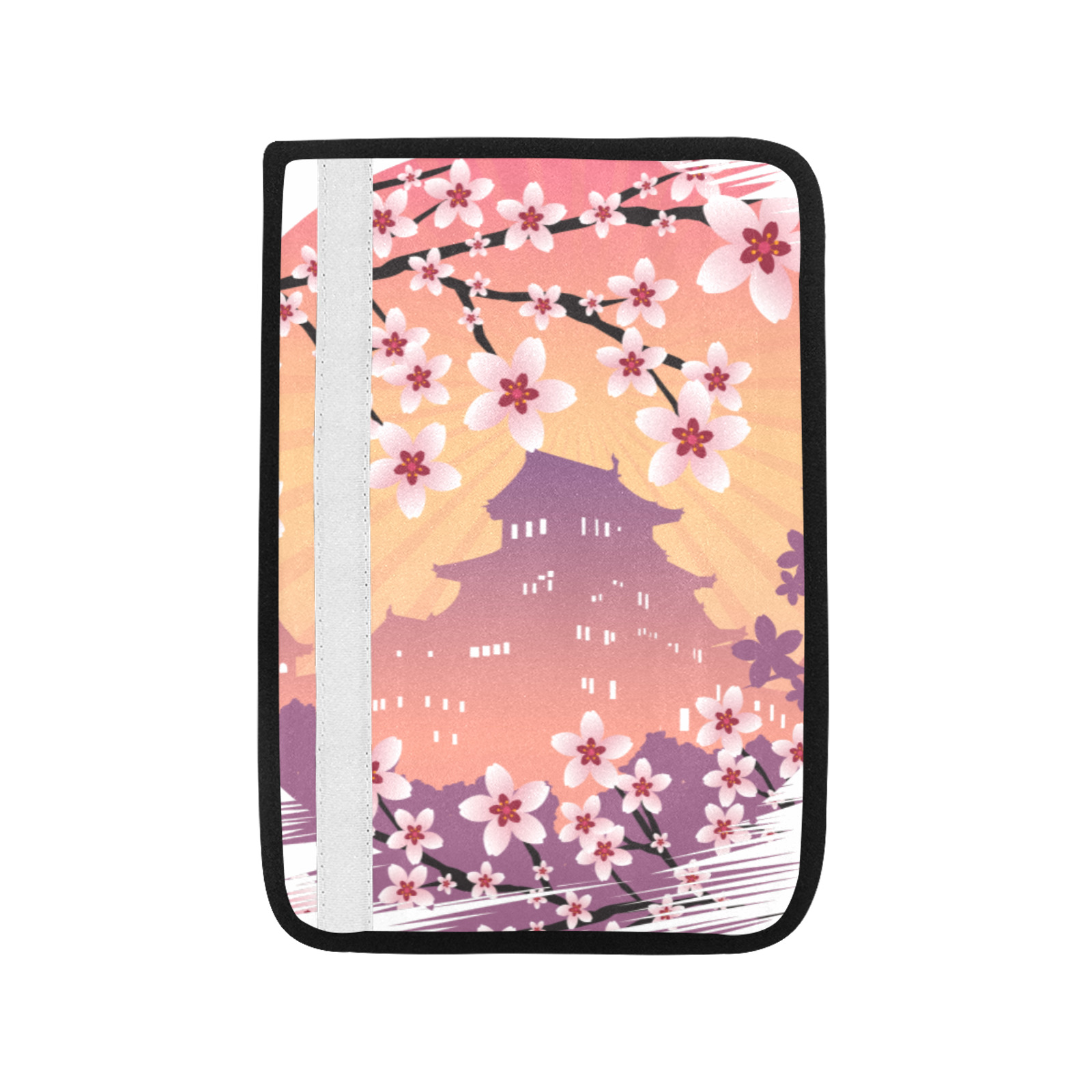 Peach Blossom Car Seat Belt Cover 7''x10''