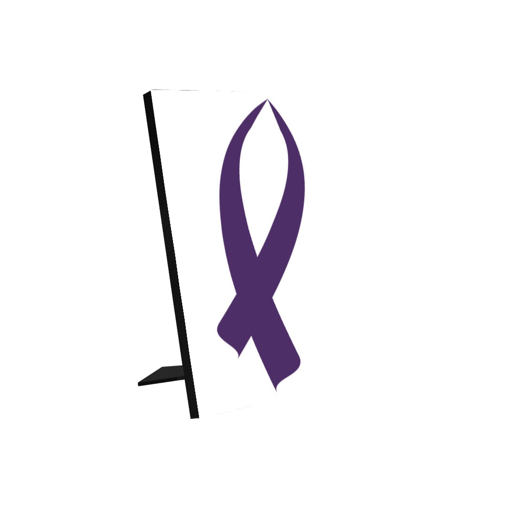 Awareness Ribbon (Purple) Photo Panel for Tabletop Display 6"x8"