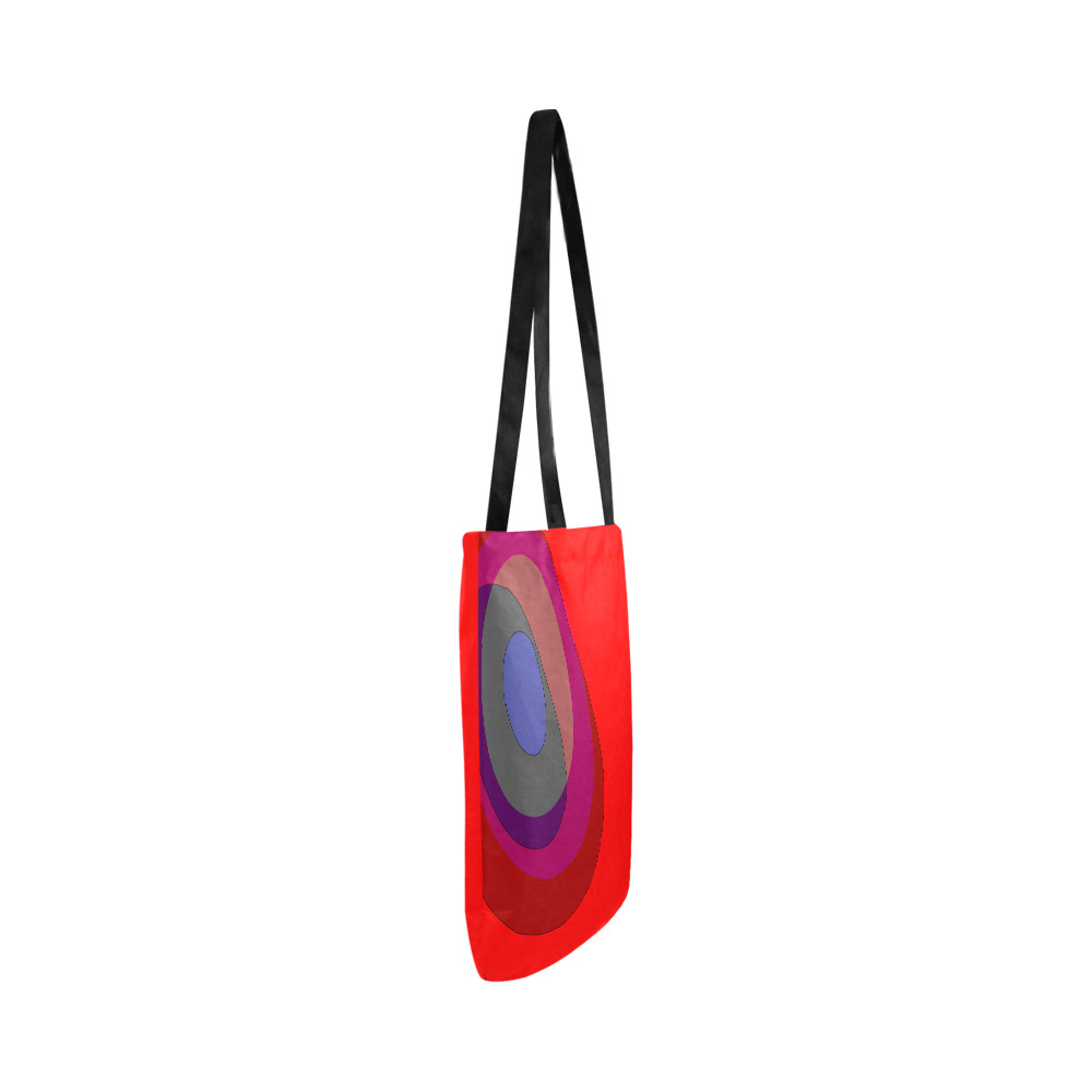 Red Abstract 714 Reusable Shopping Bag Model 1660 (Two sides)