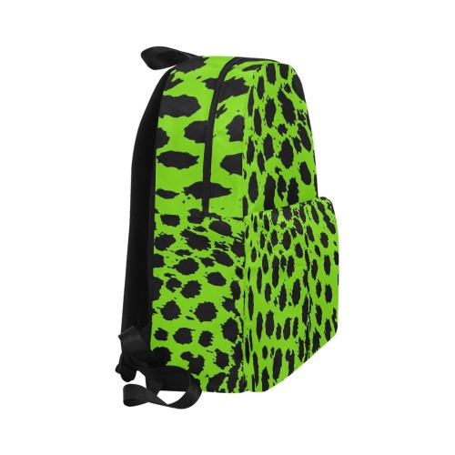 Cheetah Lime Green Unisex Classic Backpack (Model 1673)