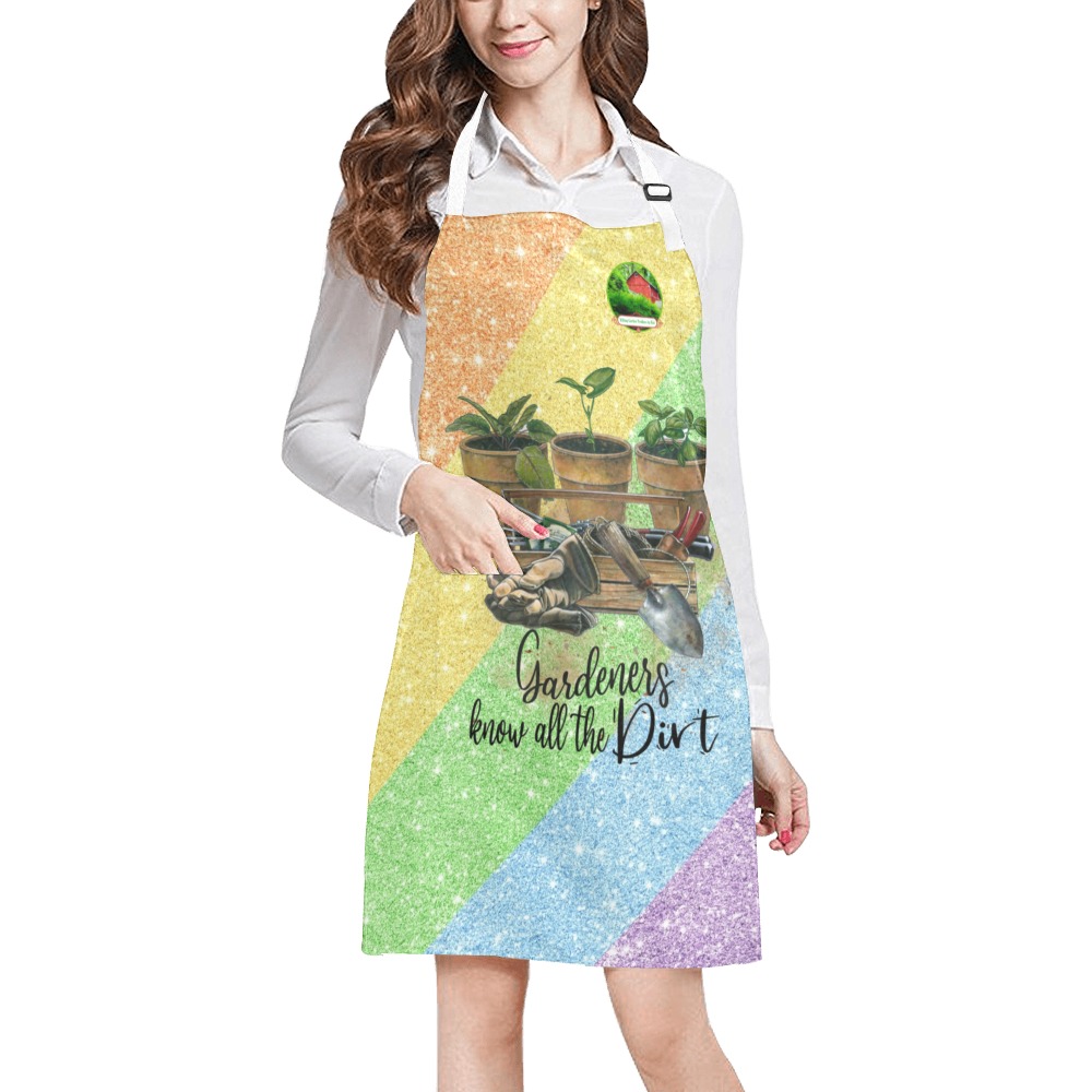 Hilltop Garden Produce by Kai Apron Collection- Gardeners know all the Dirt 53086P20 All Over Print Apron