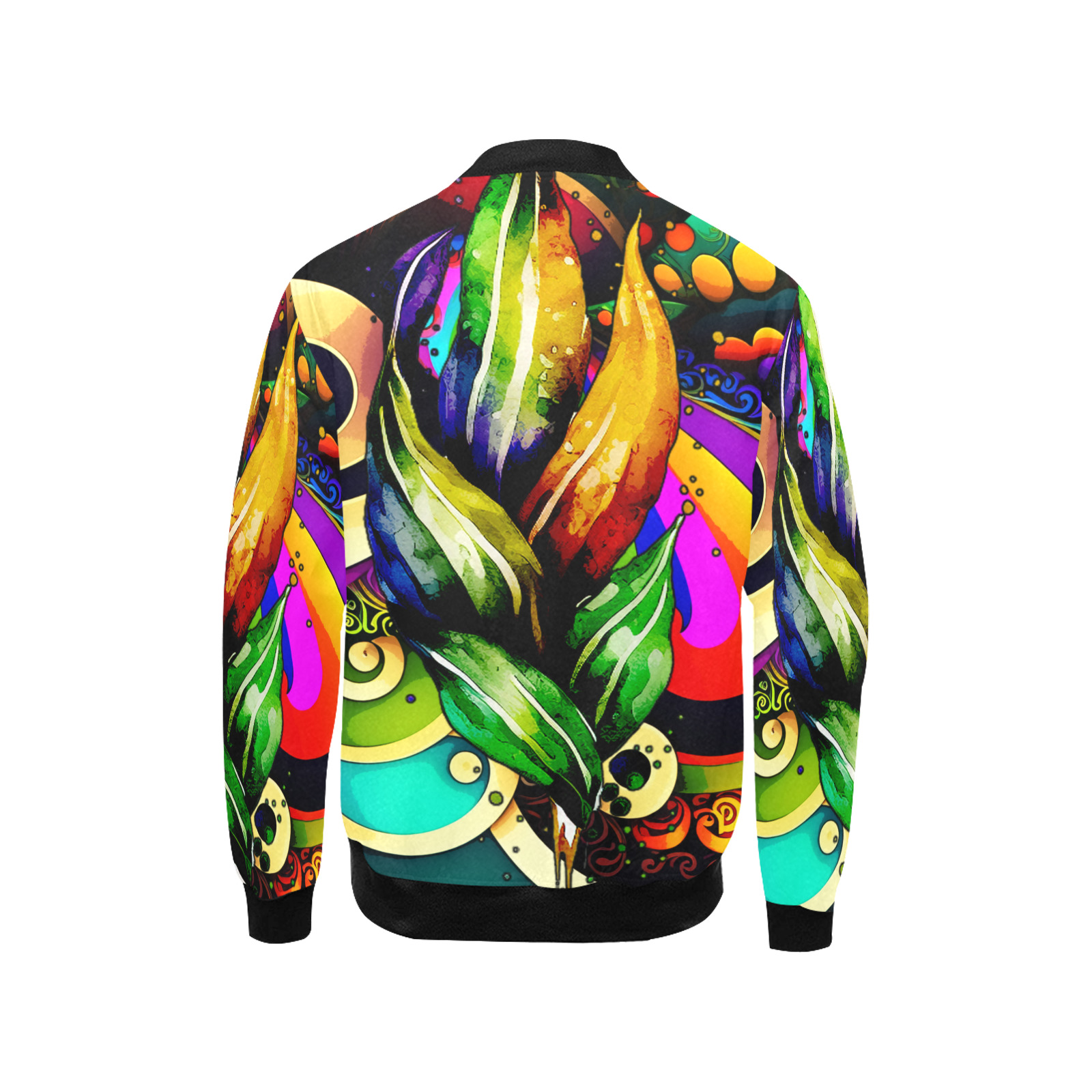 Mardi Gras Colorful New Orleans Kids' All Over Print Bomber Jacket (Model H40)