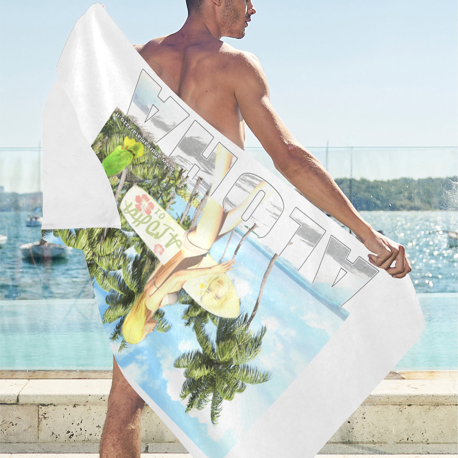 Aloha 01 Beach Towel 30"x 60"
