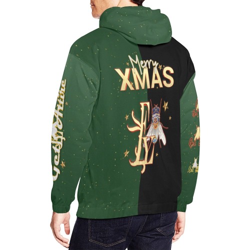 MERRY Xmas Collectable Fly All Over Print Hoodie for Men (USA Size) (Model H13)