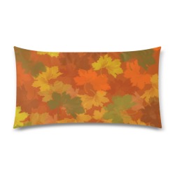 Fall Leaves / Autumn Leaves Rectangle Pillow Case 20"x36"(Twin Sides)