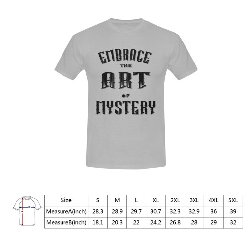 Embrace The Art of Mystery Men's T-Shirt in USA Size (Front Printing Only)