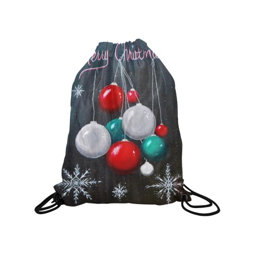 Ornamental Christmas - Light weight bag Medium Drawstring Bag Model 1604 (Twin Sides) 13.8"(W) * 18.1"(H)