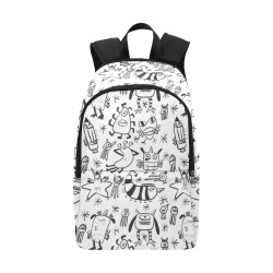 mostrino bianco Fabric Backpack for Adult (Model 1659)