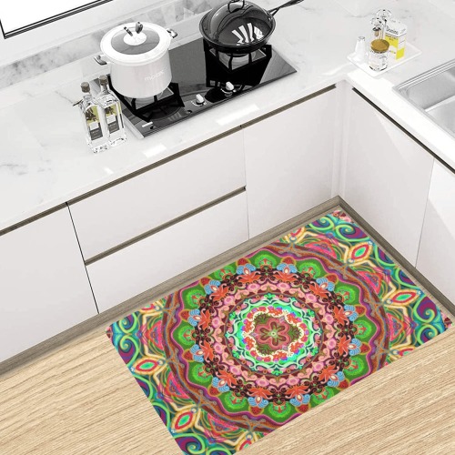 russian mandala 17 Kitchen Mat 32"x20"