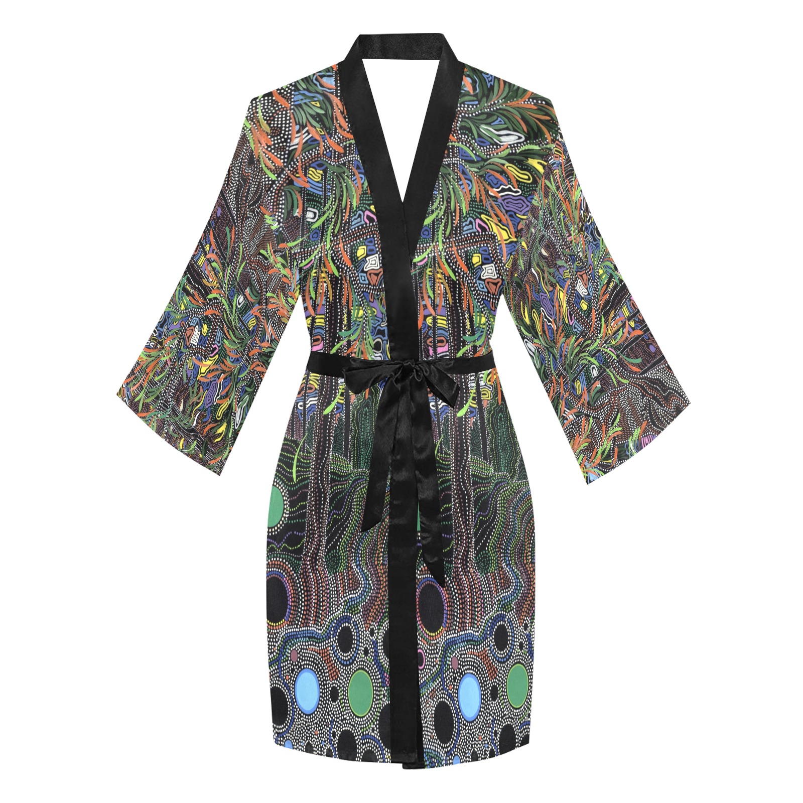 Forrest of  Perceptons kimono long sleeve Long Sleeve Kimono Robe