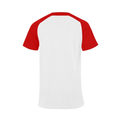 Cancer Bully (Red Ribbon) Men's Raglan T-shirt (USA Size) (Model T11)