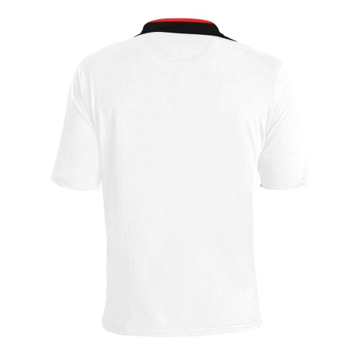 Igorot Pattern White Polo Men's All Over Print Polo Shirt (Model T55)