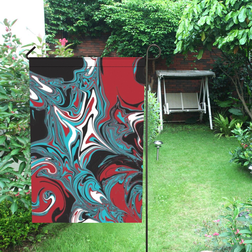 Dark Wave of Colors Garden Flag 12‘’x18‘’（Without Flagpole）