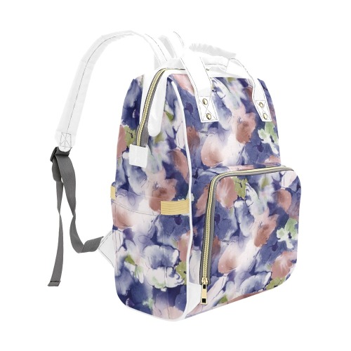 Watercolor abstract garden 2Y Multi-Function Diaper Backpack/Diaper Bag (Model 1688)