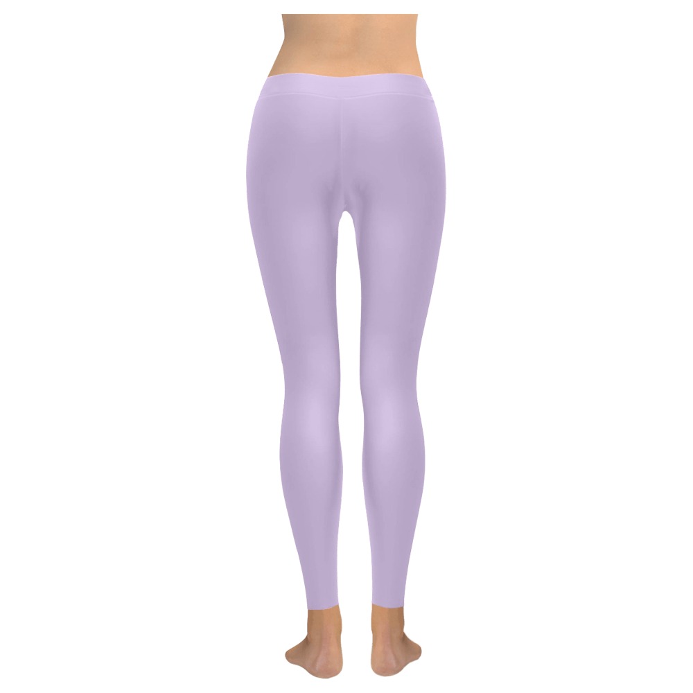 Orchid Bloom Women's Low Rise Leggings (Invisible Stitch) (Model L05)
