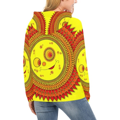 ITEM 36 _ SUN OF JUNGLEBIRDY - HOODIE All Over Print Hoodie for Women (USA Size) (Model H13)