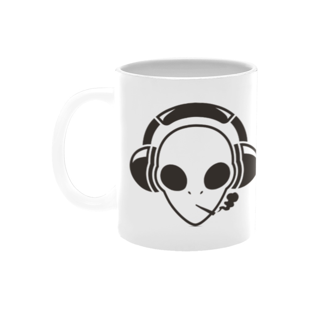 alien + txt mug White Mug(11OZ)