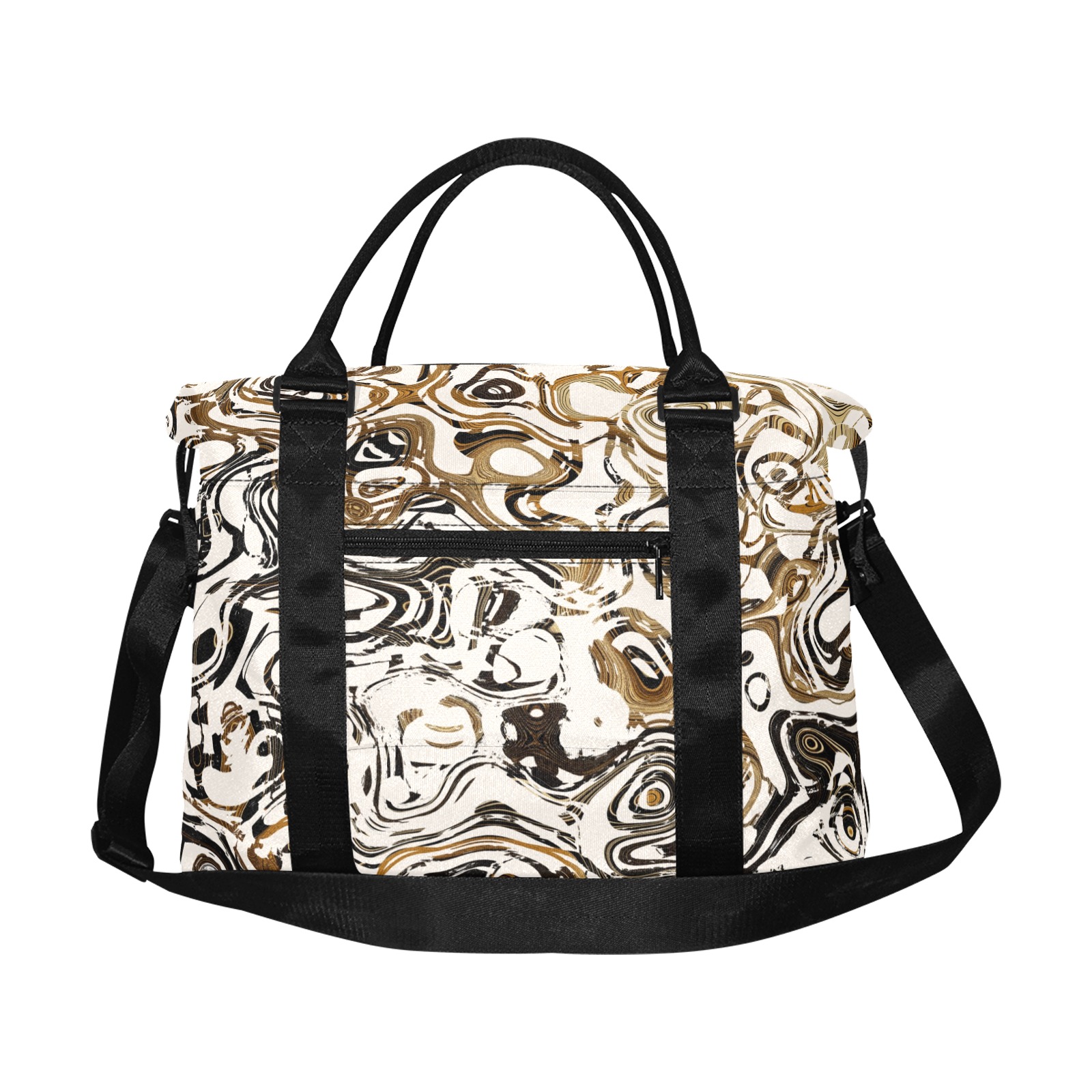 Marble Bronze Large Capacity Duffle Bag (Model 1715)