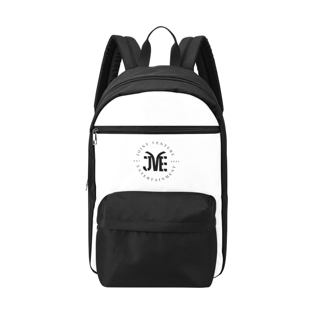 JVE Culture Large Backpack (Black and White) Large Capacity Travel Backpack (Model 1691)