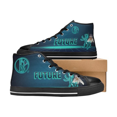 Future Collectable Fly Women's Classic High Top Canvas Shoes (Model 017)