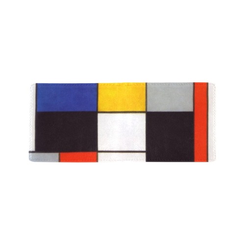 Composition A by Piet Mondrian Mini Bifold Wallet (Model 1674)