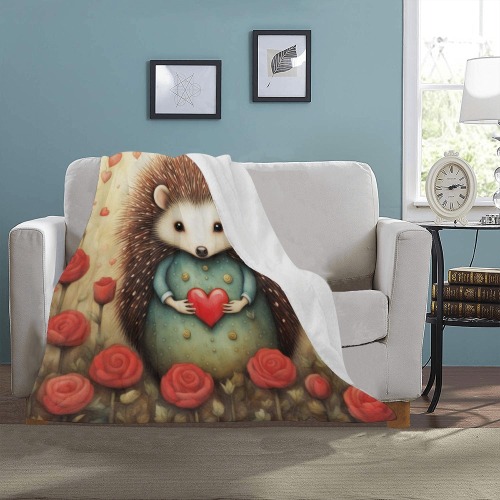 Hedgehog Love 2 Ultra-Soft Micro Fleece Blanket 30''x40''