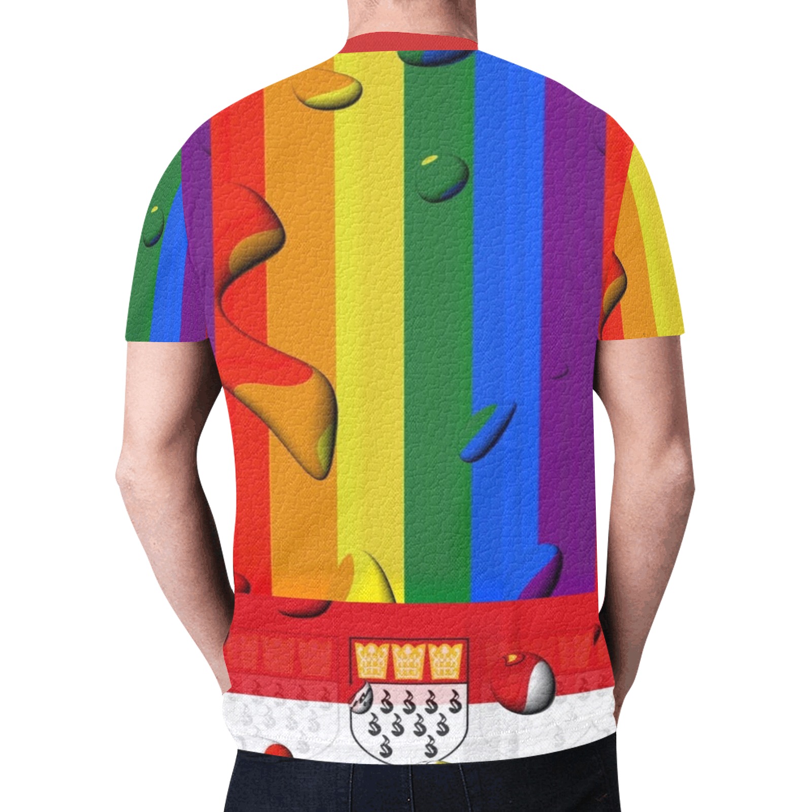 Cologne Pride Flag Pop Art by Nico Bielow New All Over Print T-shirt for Men (Model T45)