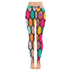 DIONIO Clothing - Ladies' Sequin Leggings Women's Low Rise Leggings (Invisible Stitch) (Model L05)