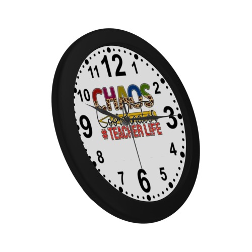 Chaos Coordinator #Teacherlife Circular Plastic Wall clock