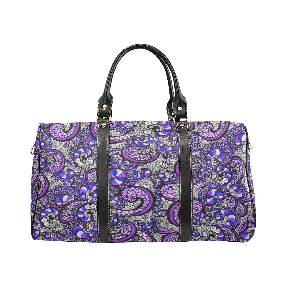 Purple Pulse New Waterproof Travel Bag/Large (Model 1639)