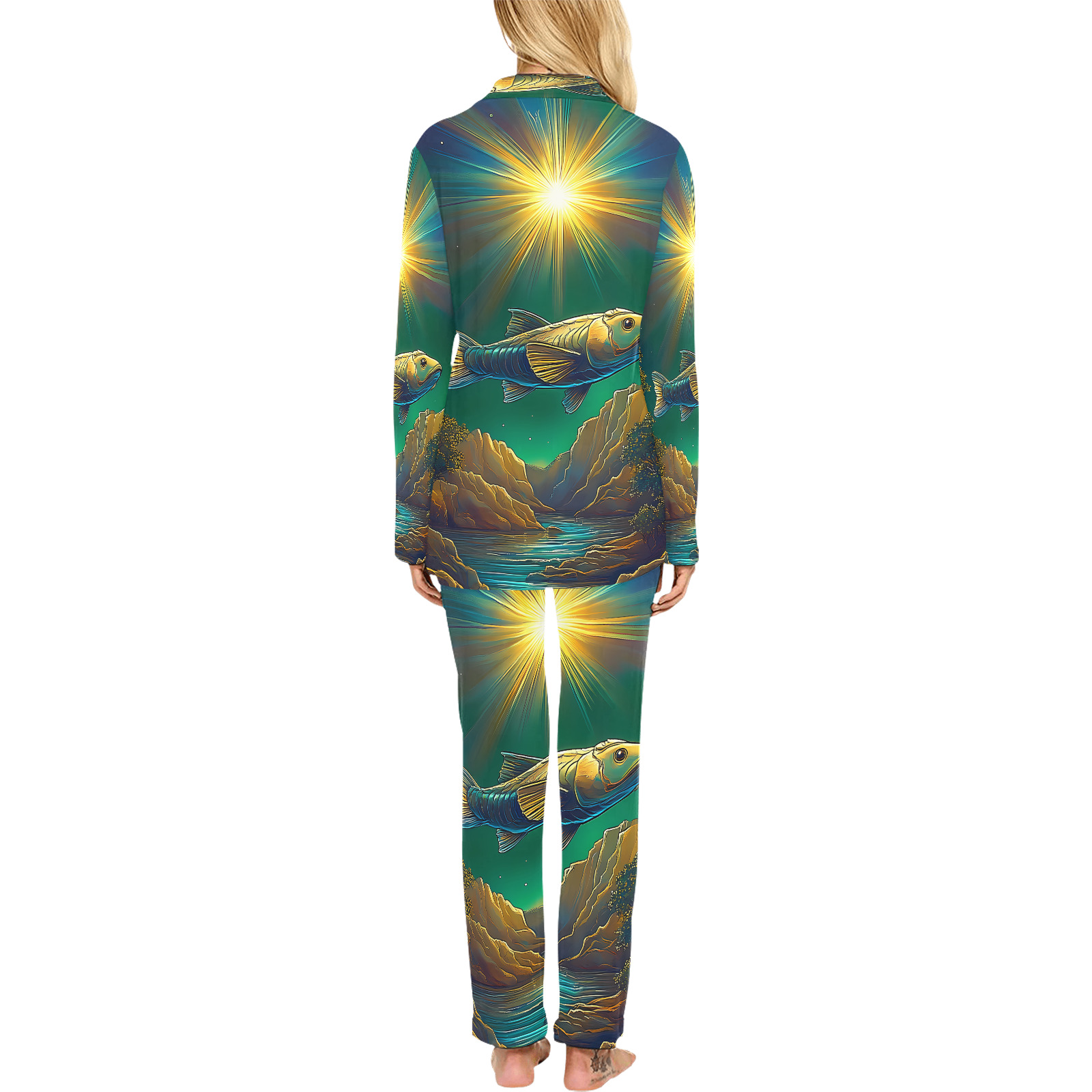 Celestial Swim Women's Long Pajama Set