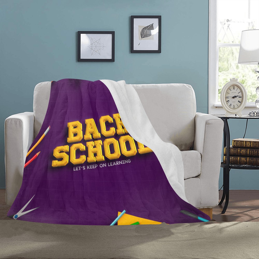 Back to School Collectable Fly Ultra-Soft Micro Fleece Blanket 50"x60"