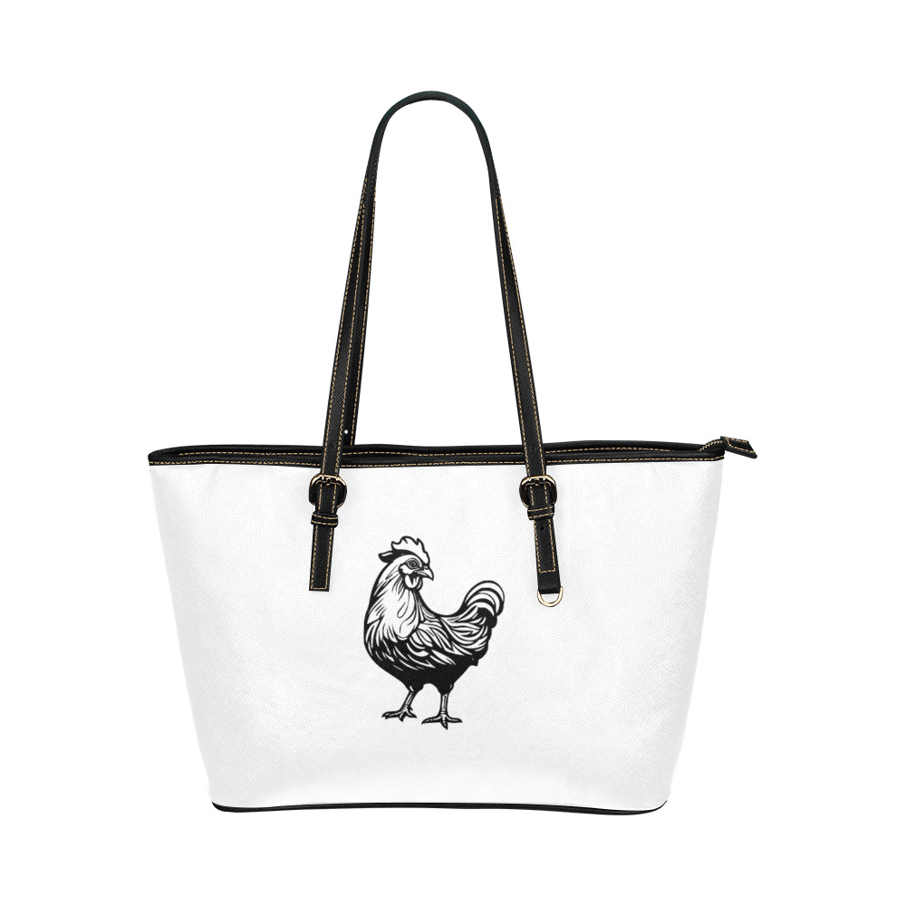 chicken Leather Tote Bag/Large (Model 1651)