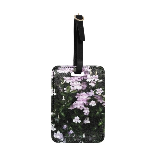 Trumpet Flowers Noir Luggage Tag