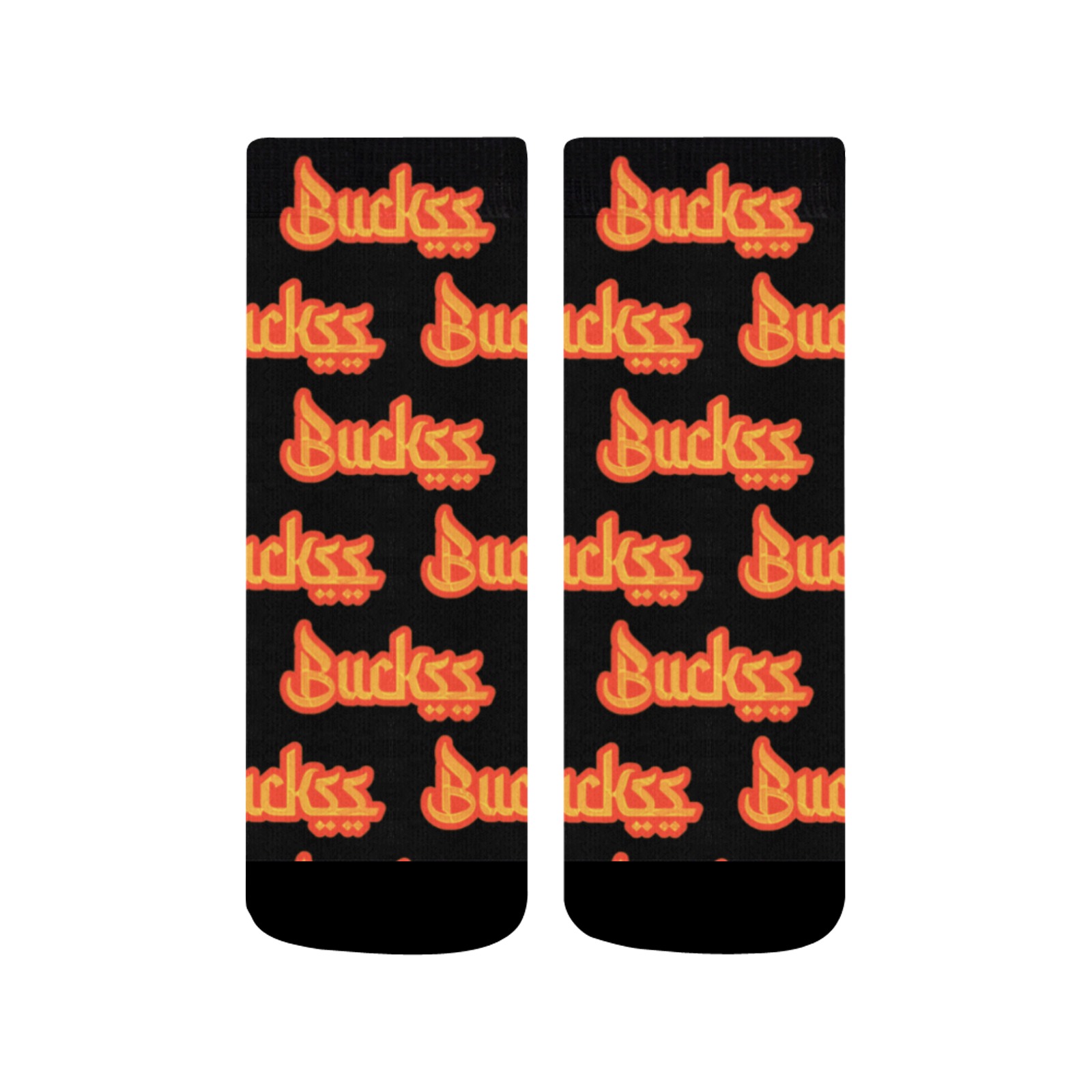 Buckss ankle sock orange update Quarter Socks