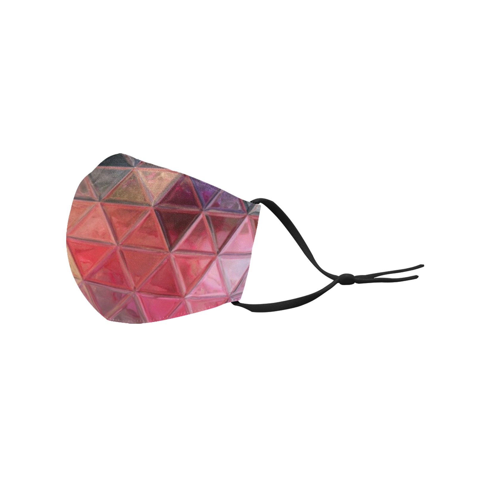 mosaic triangle 3 3D Mouth Mask with Drawstring (Pack of 100) (Model M04)