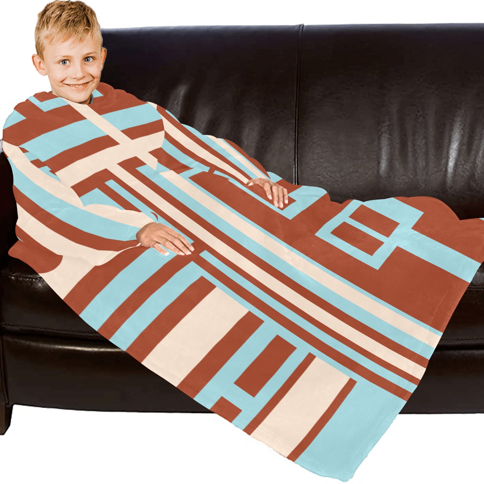 Model 1 Blanket Robe with Sleeves for Kids